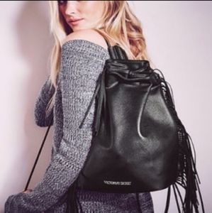 Victoria's Secret Tassled Fringe backpack